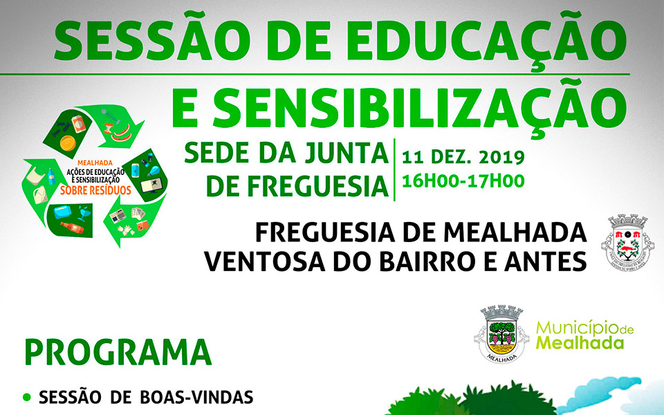 Sessão de Educação e Sensibilização – 11.12.2019 às 16h00