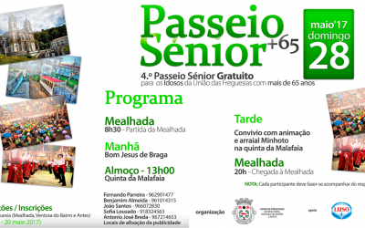 4.º Passeio Sénior +65 –  28 de maio de 2017