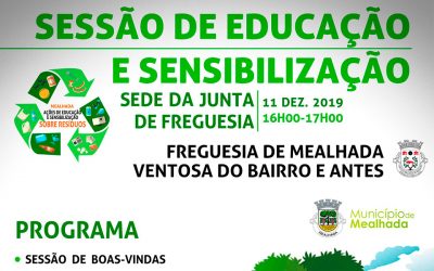 Sessão de Educação e Sensibilização – 11.12.2019 às 16h00